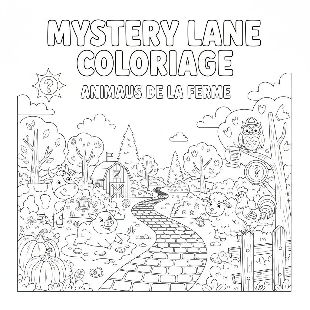 Coloriage mystery lane coloriage 2