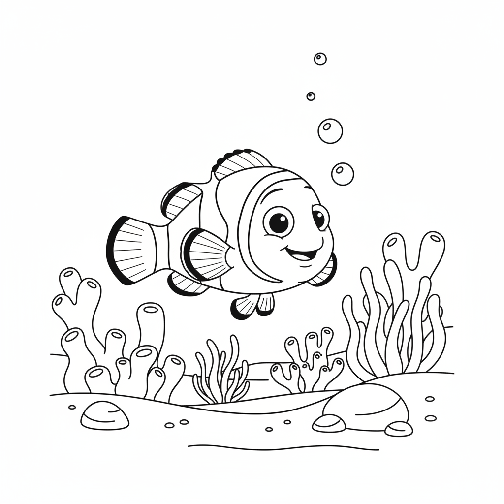 Coloriage nemo coloriage 3