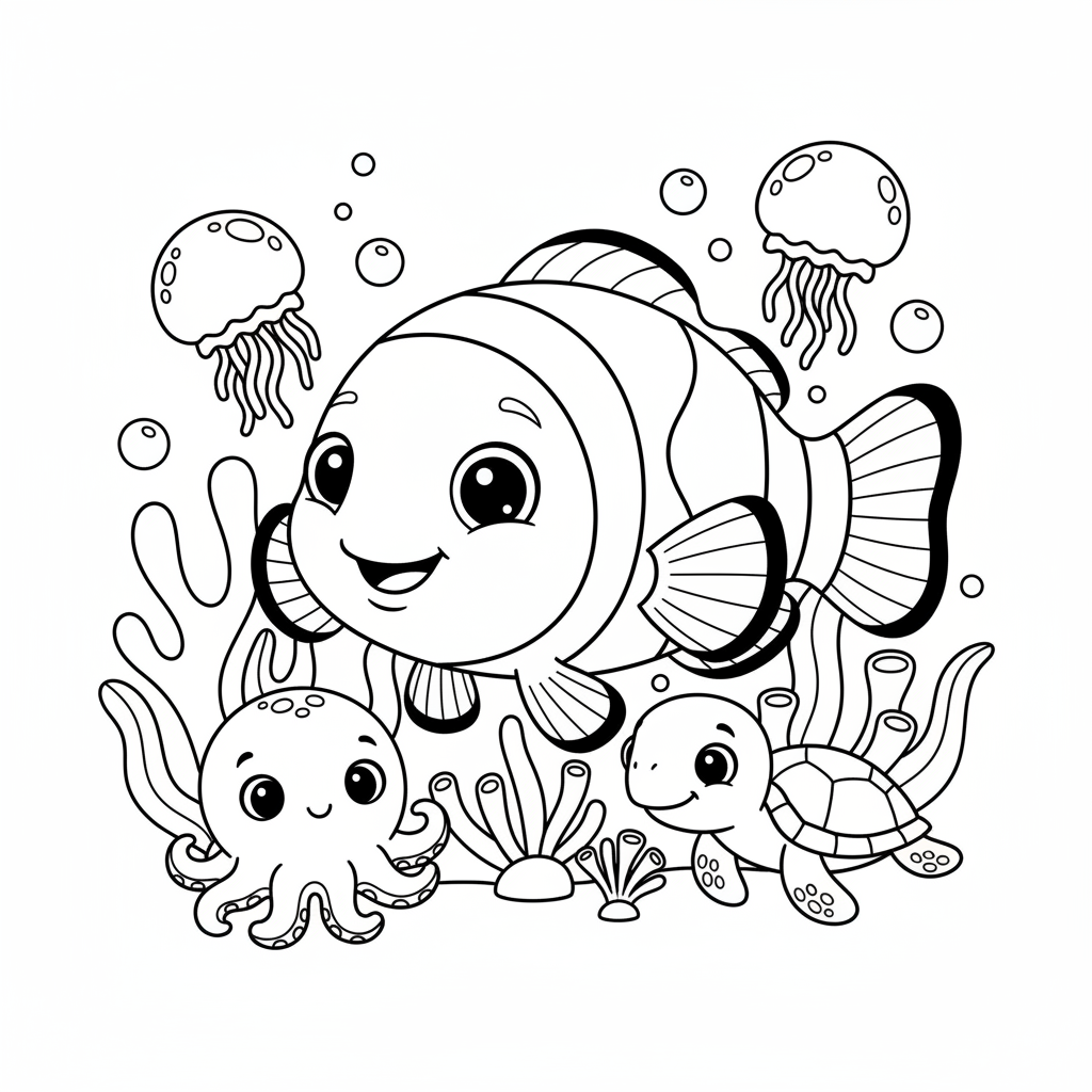 Coloriage nemo coloriage 4