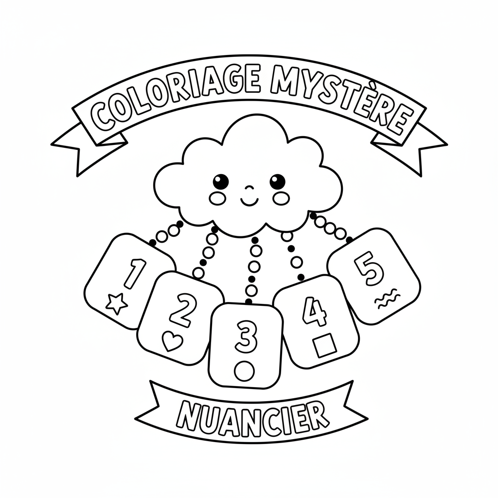Coloriage nuancier coloriage mystere
