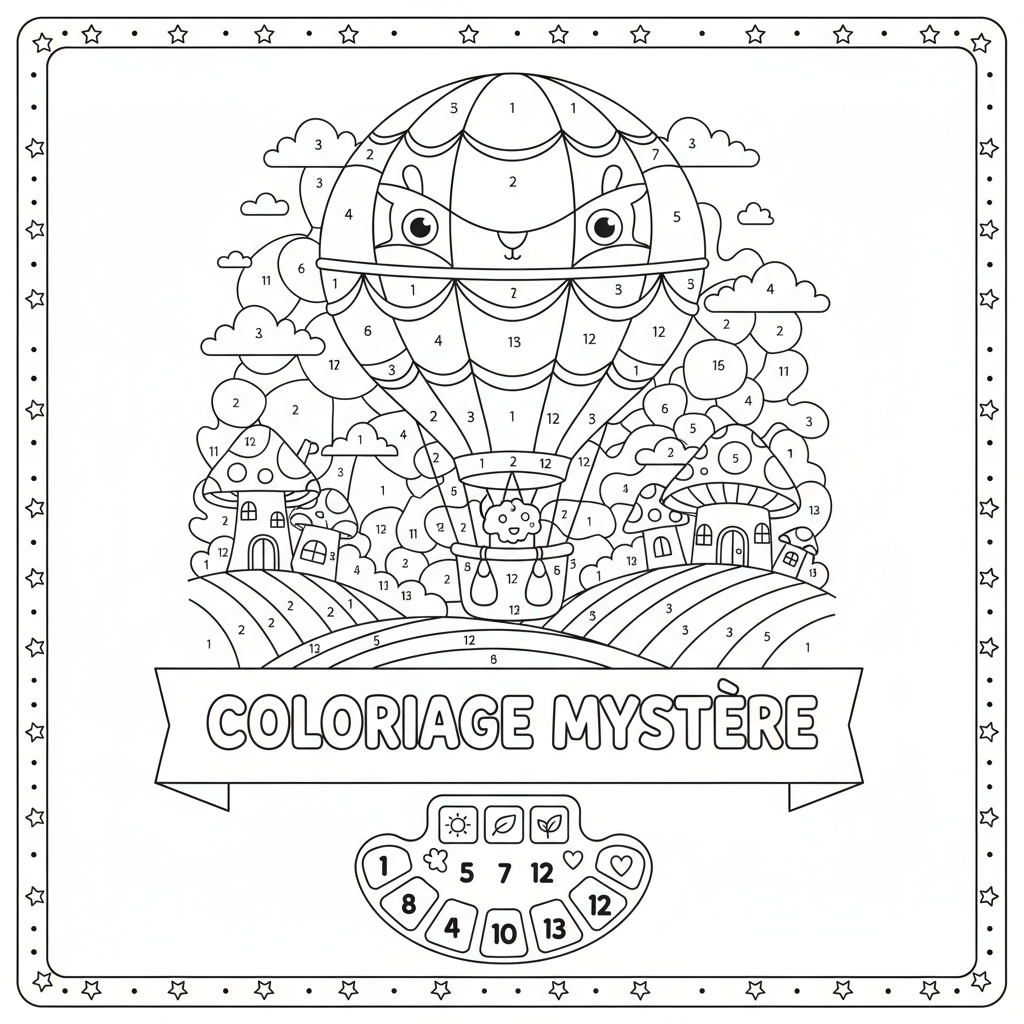 Coloriage nuancier coloriage mystère 2