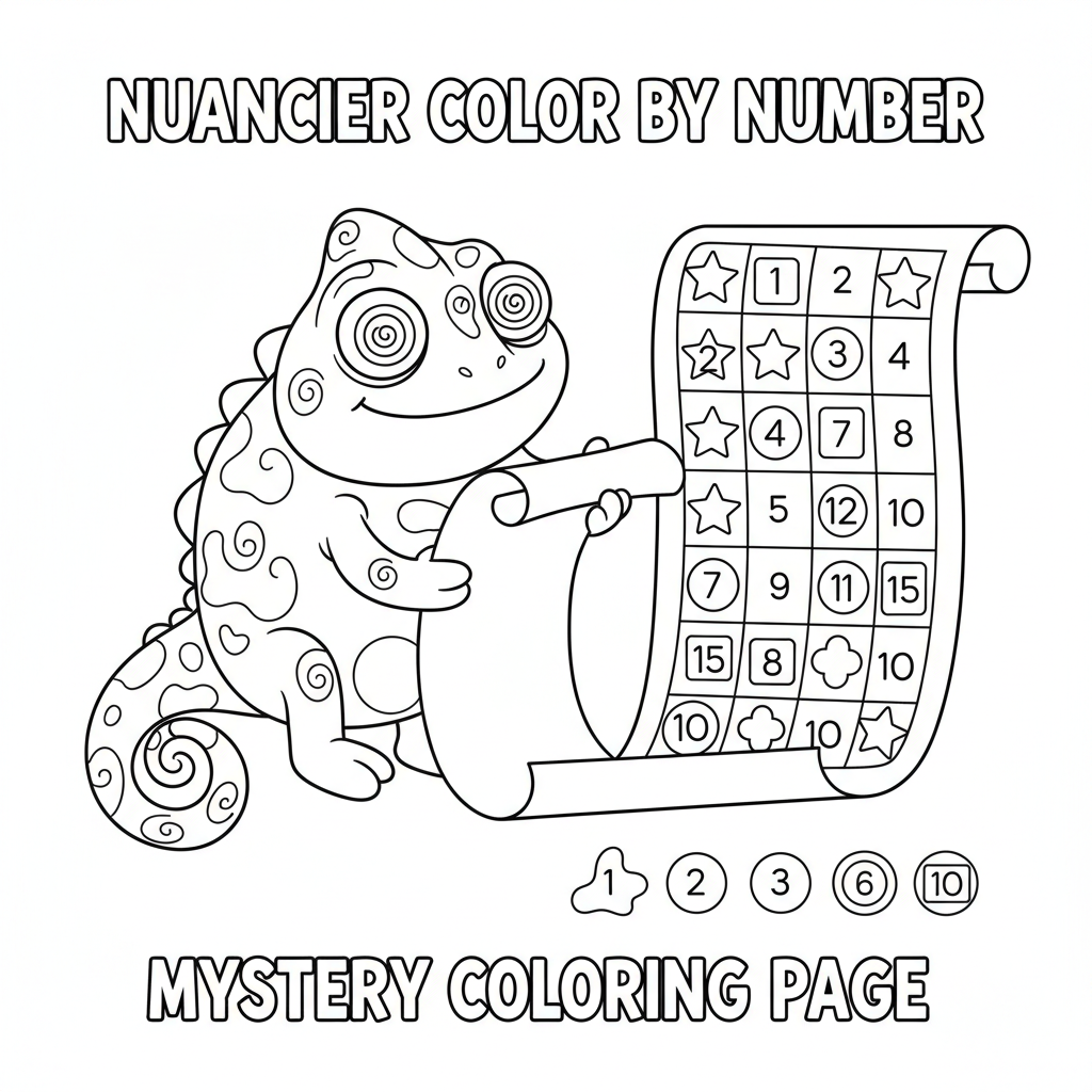 Coloriage nuancier coloriage mystère pdf