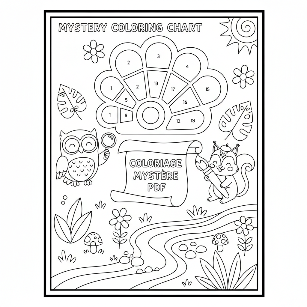 Coloriage nuancier coloriage mystère pdf 3