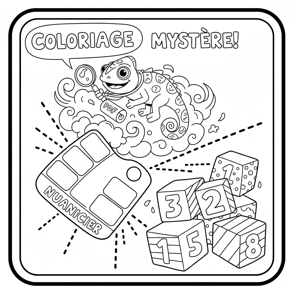 Coloriage nuancier coloriage mystère pdf 5