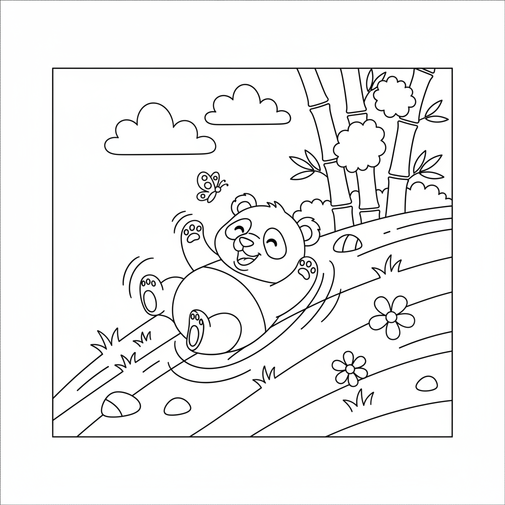 Coloriage panda coloriage 5