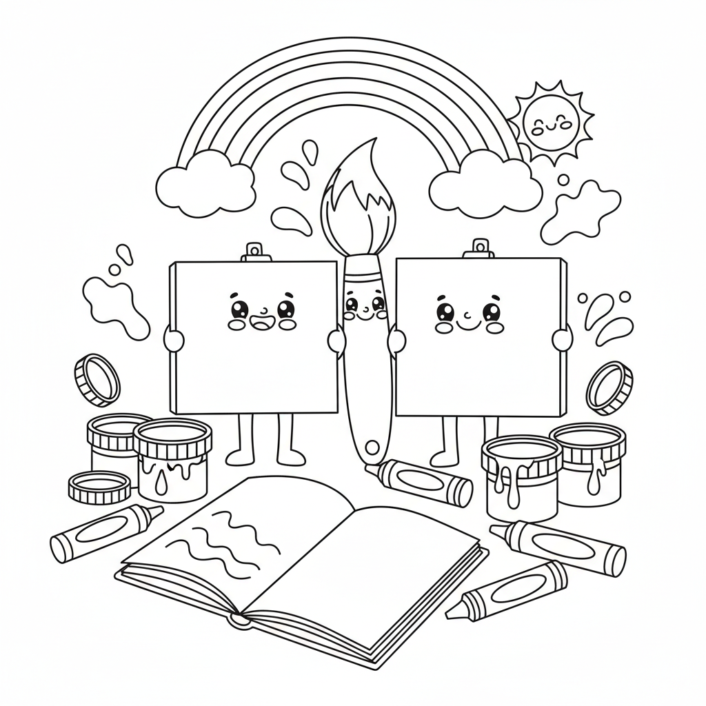 Coloriage Peinture Et Coloriage Gratuit à Imprimer