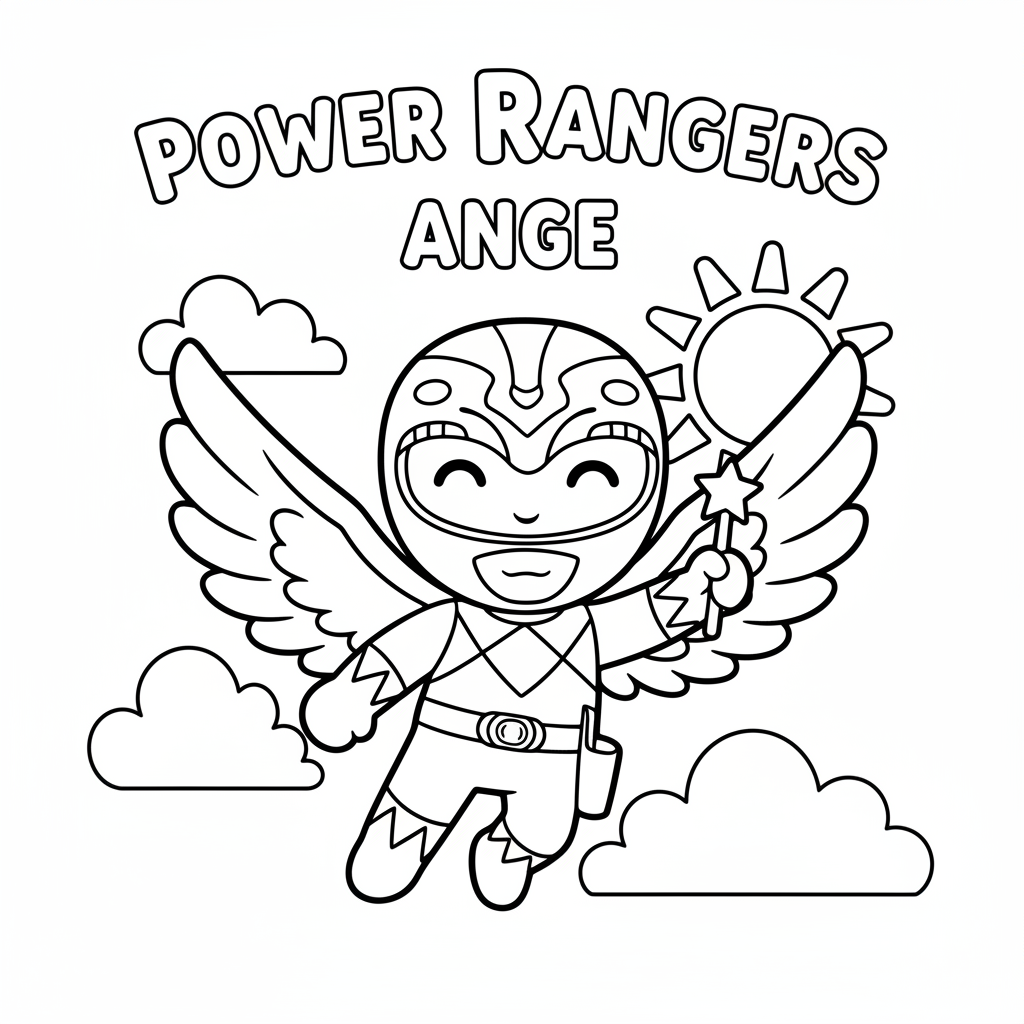 Coloriage Powers Rangers Coloriage Gratuit à Imprimer