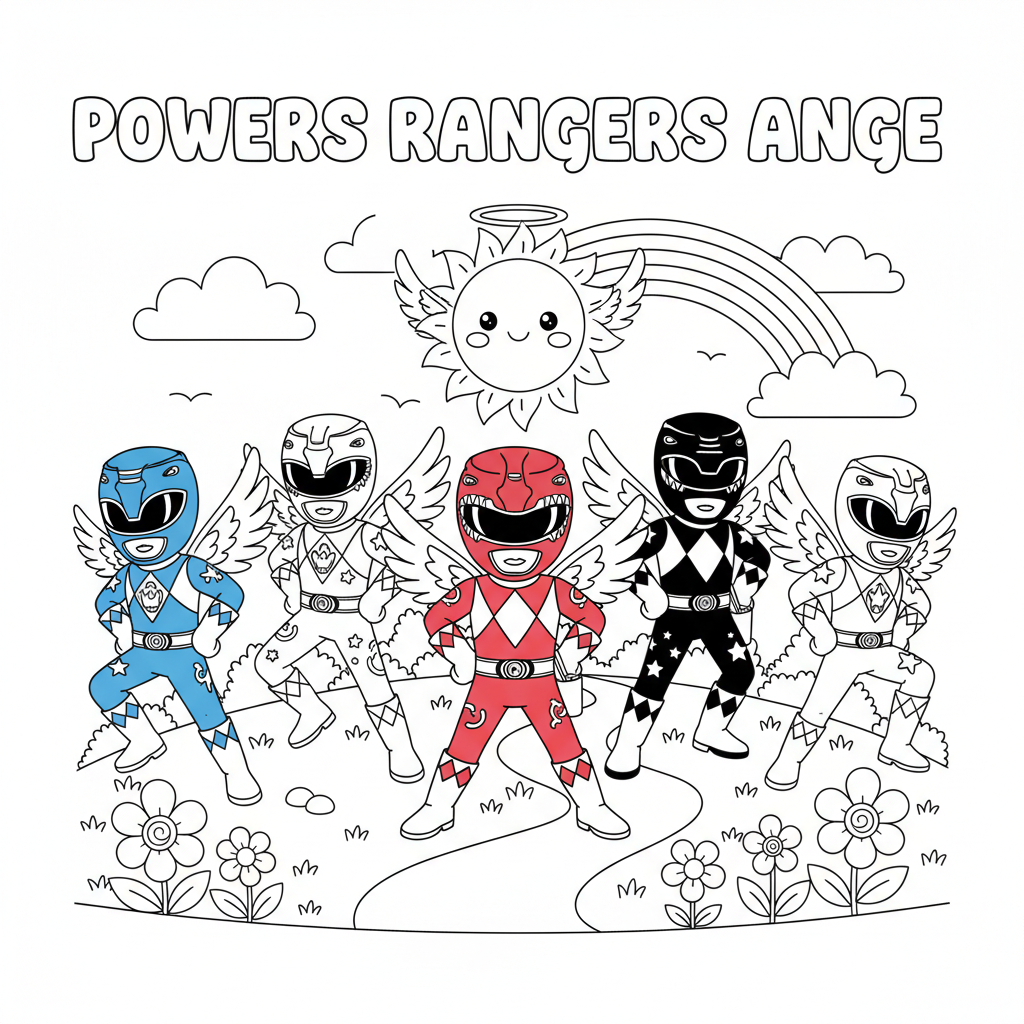 Coloriage powers rangers coloriage 3