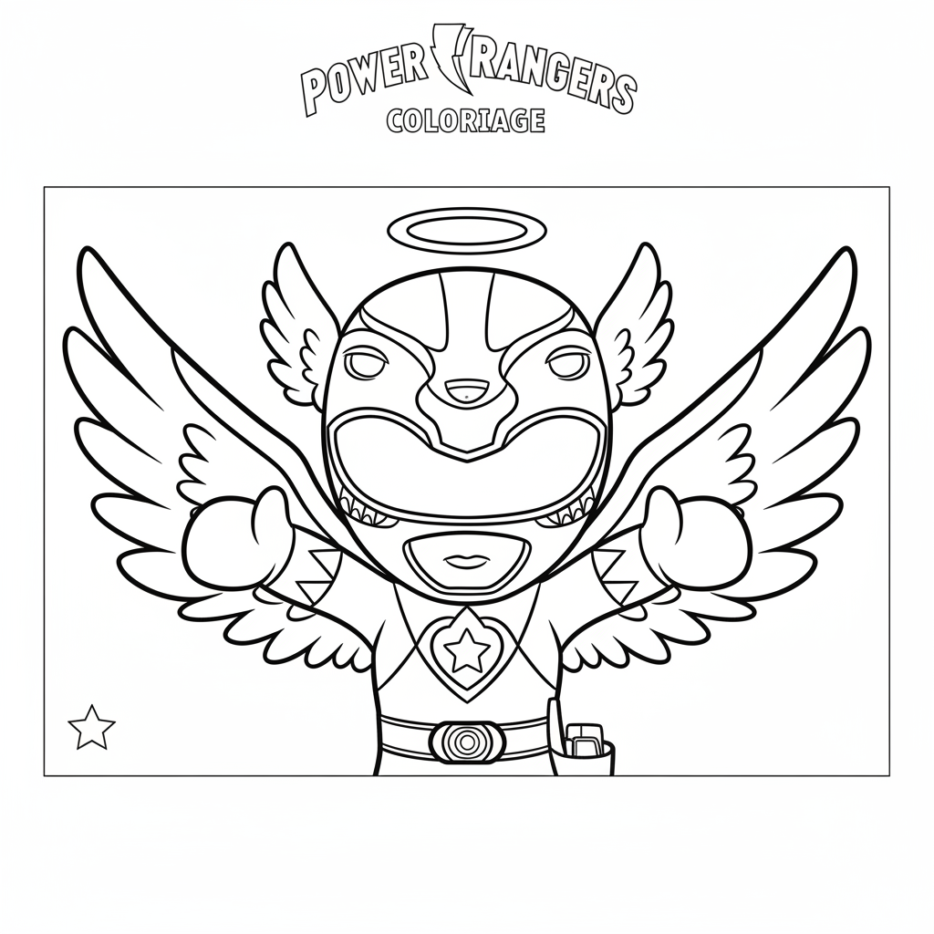 Coloriage powers rangers coloriage 4