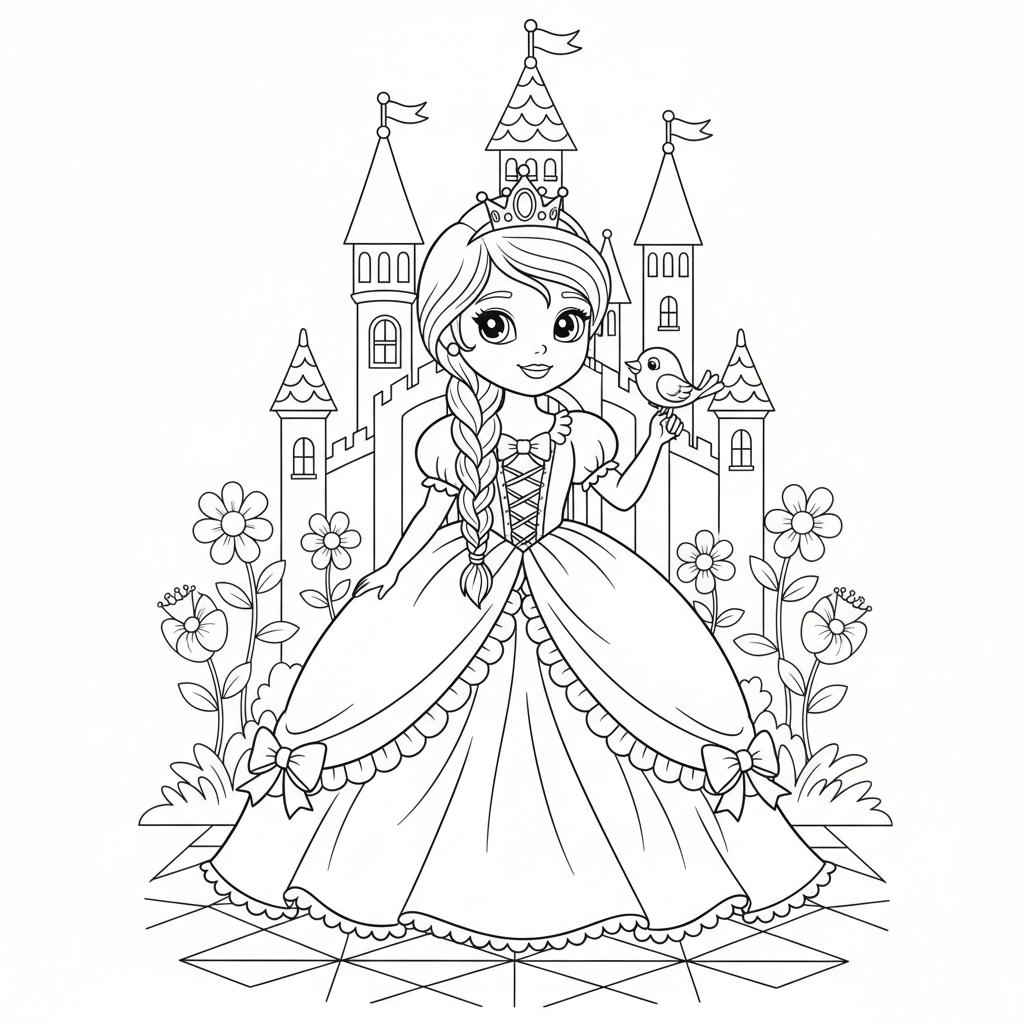 Coloriage princesse coloriage disney 1