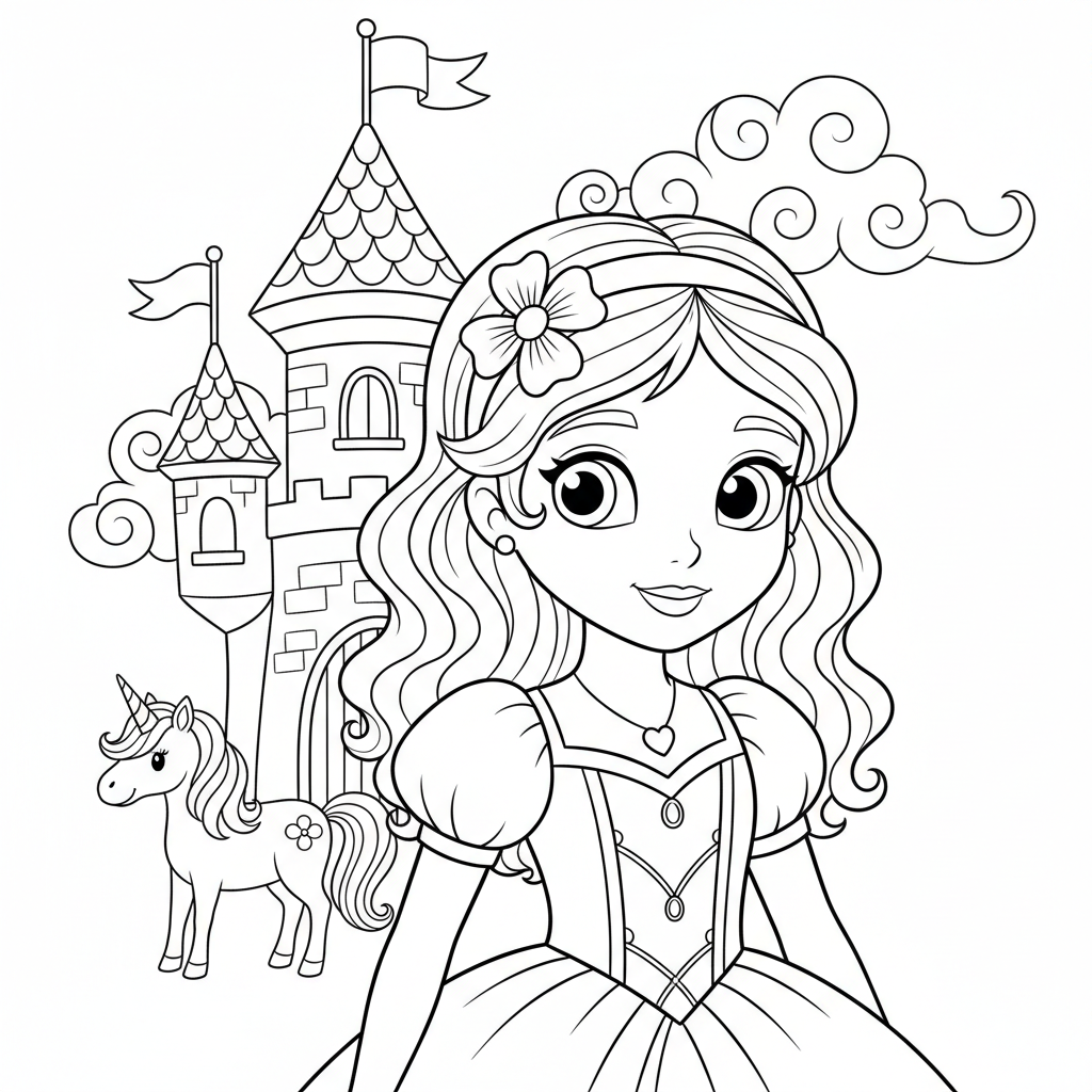 Coloriage princesse coloriage disney 4