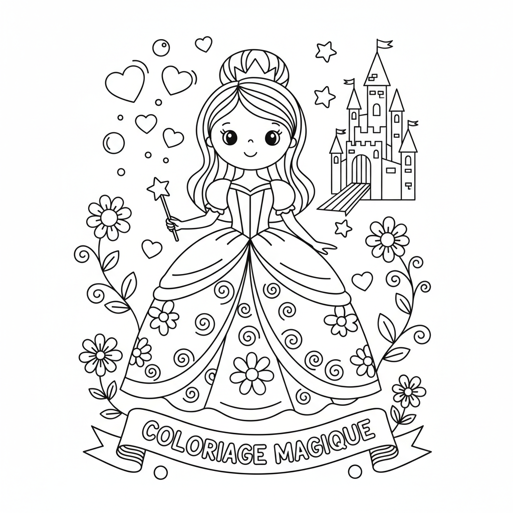 Coloriage Princesses Disney Coloriage Gratuit à Imprimer