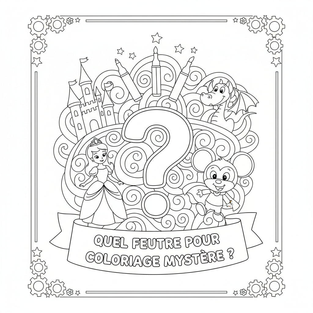 Coloriage quel feutre pour coloriage mystere disney 2