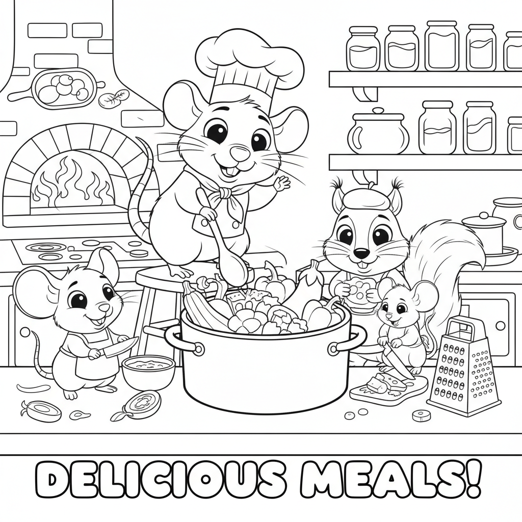 Coloriage ratatouille coloriage 4
