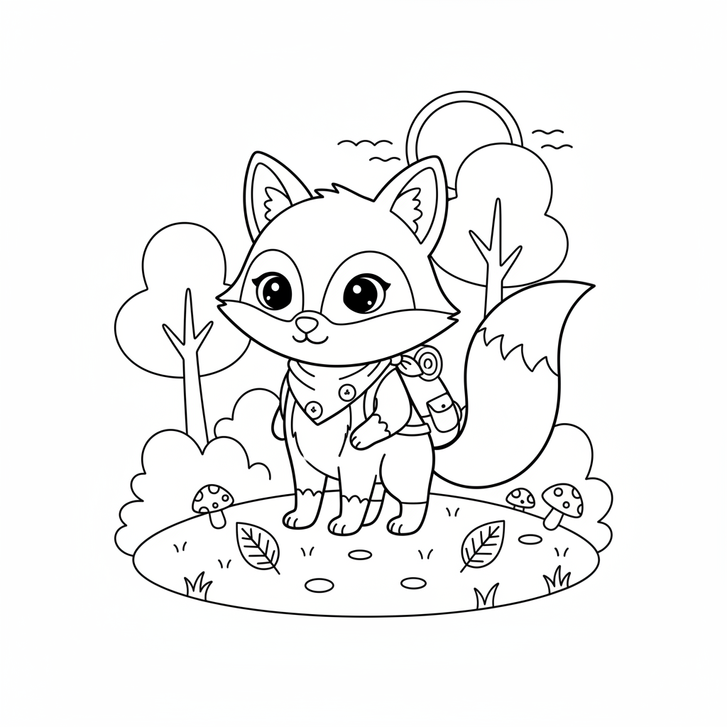 Coloriage renard coloriage 2