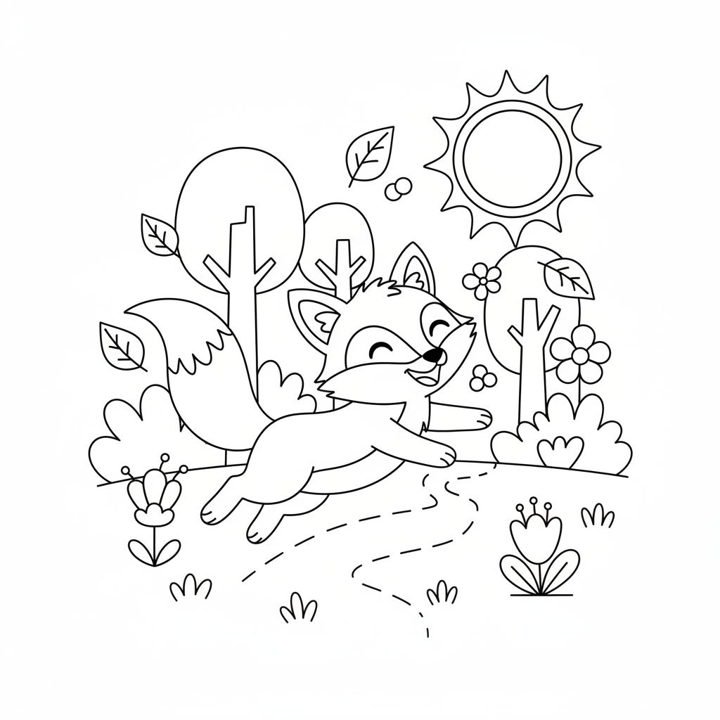 Coloriage renard coloriage 5