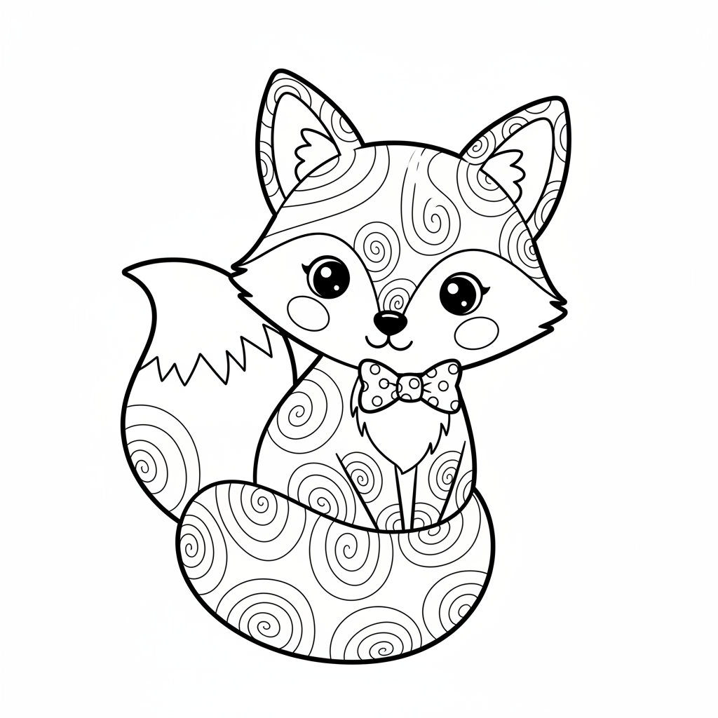 Coloriage renard dessin coloriage 4