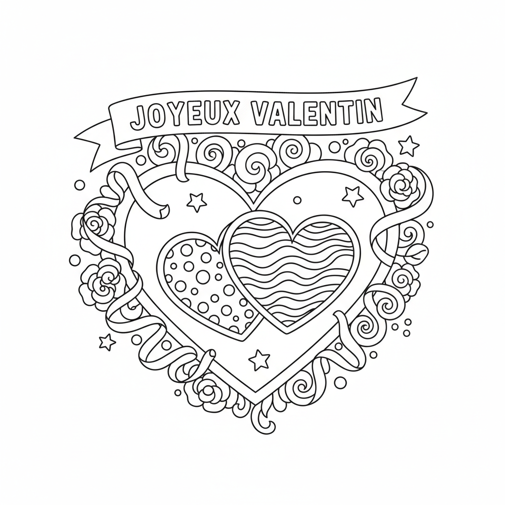 Coloriage saint valentin coloriage 2