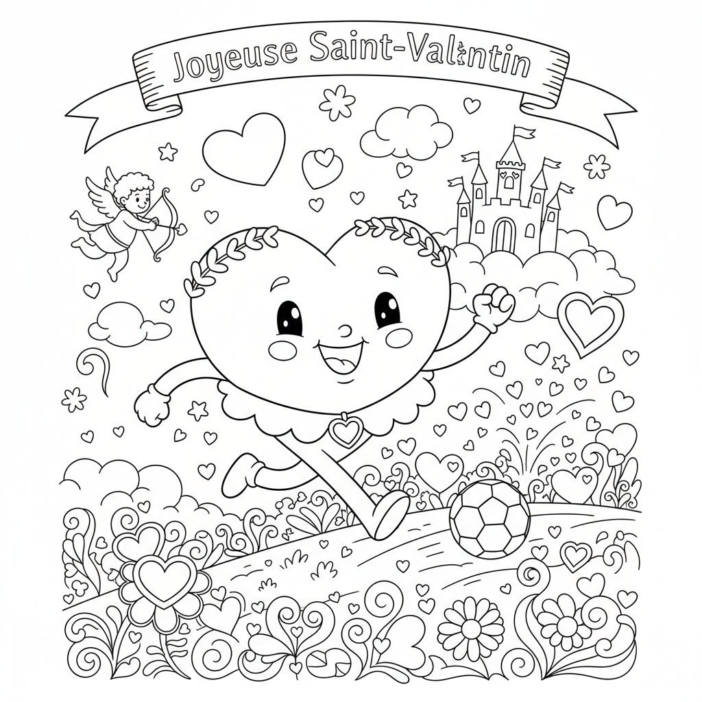 Coloriage saint valentin coloriage 5