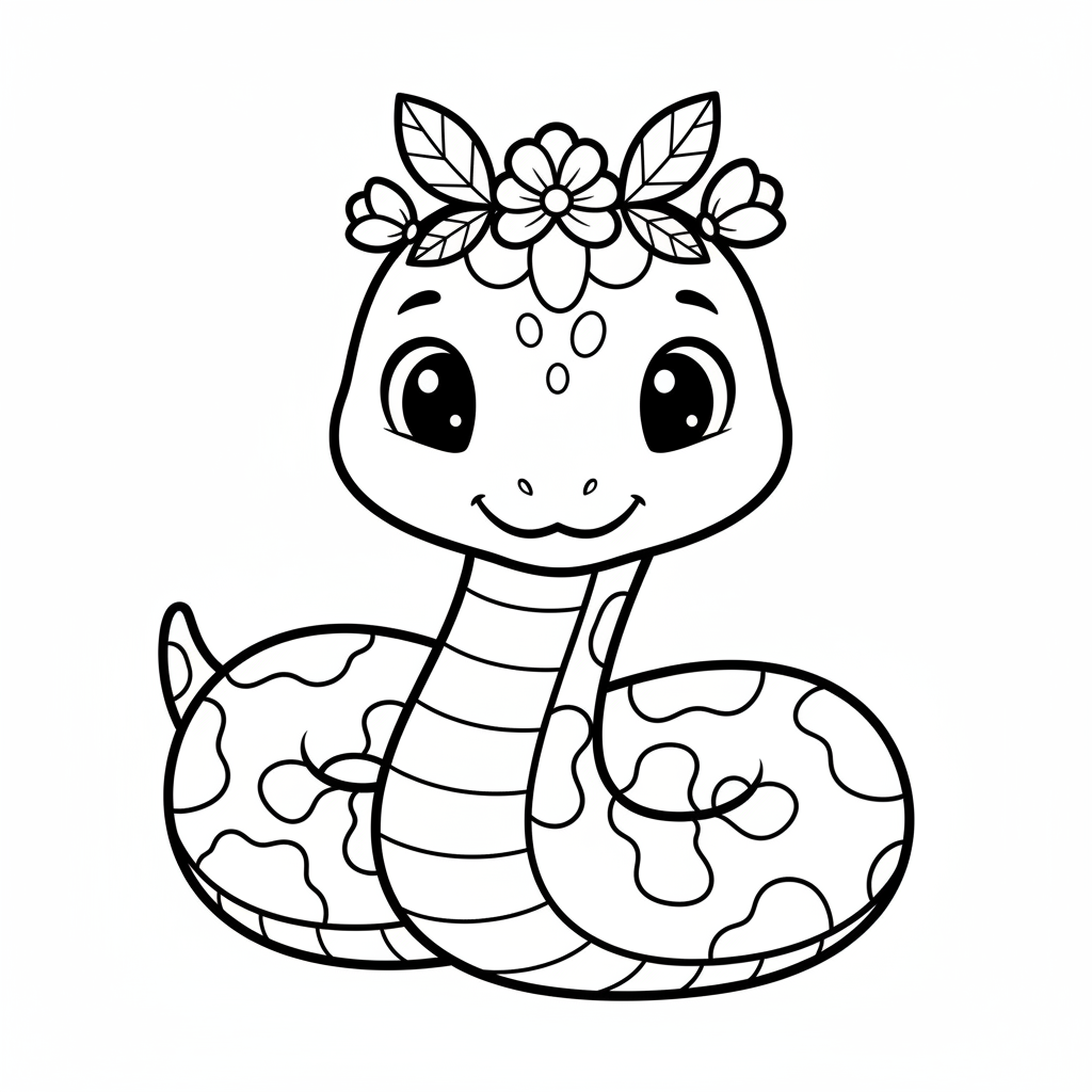Coloriage serpent coloriage 4