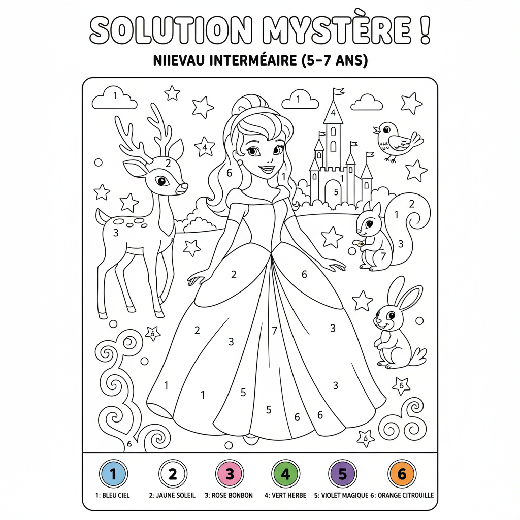 Coloriage solution coloriage mystere disney 2