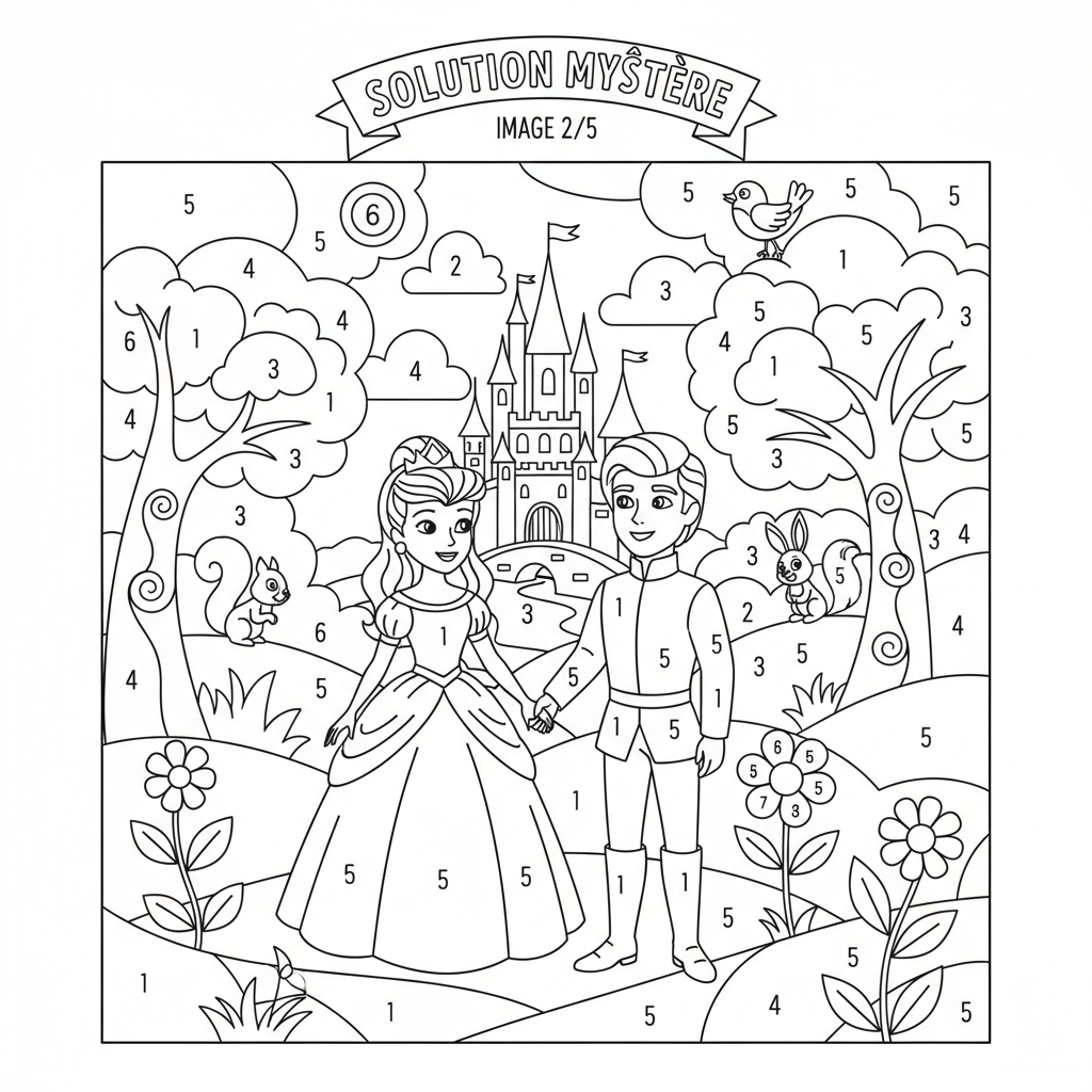 Coloriage solution coloriage mystère disney pdf 2