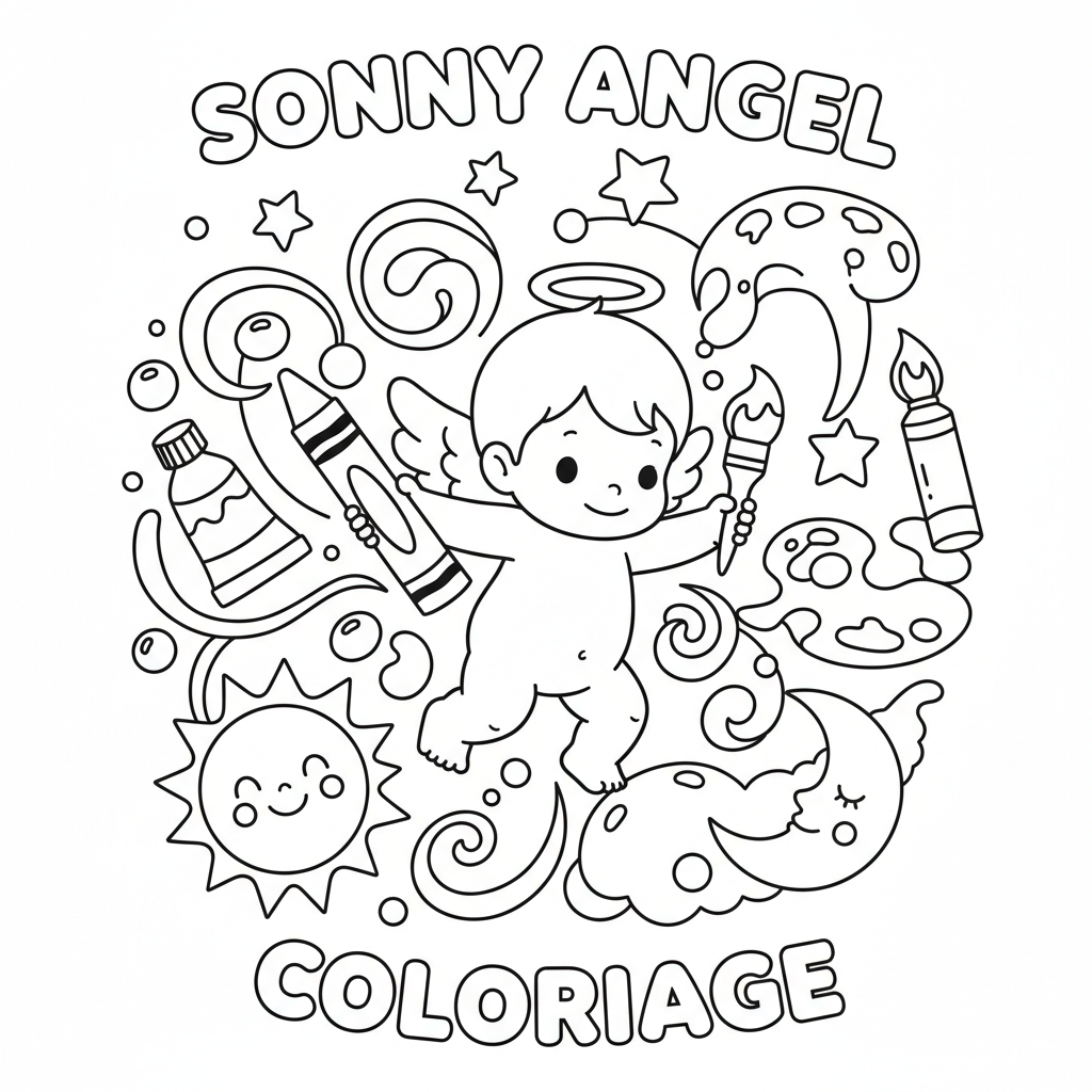Coloriage sonny angel coloriage 5