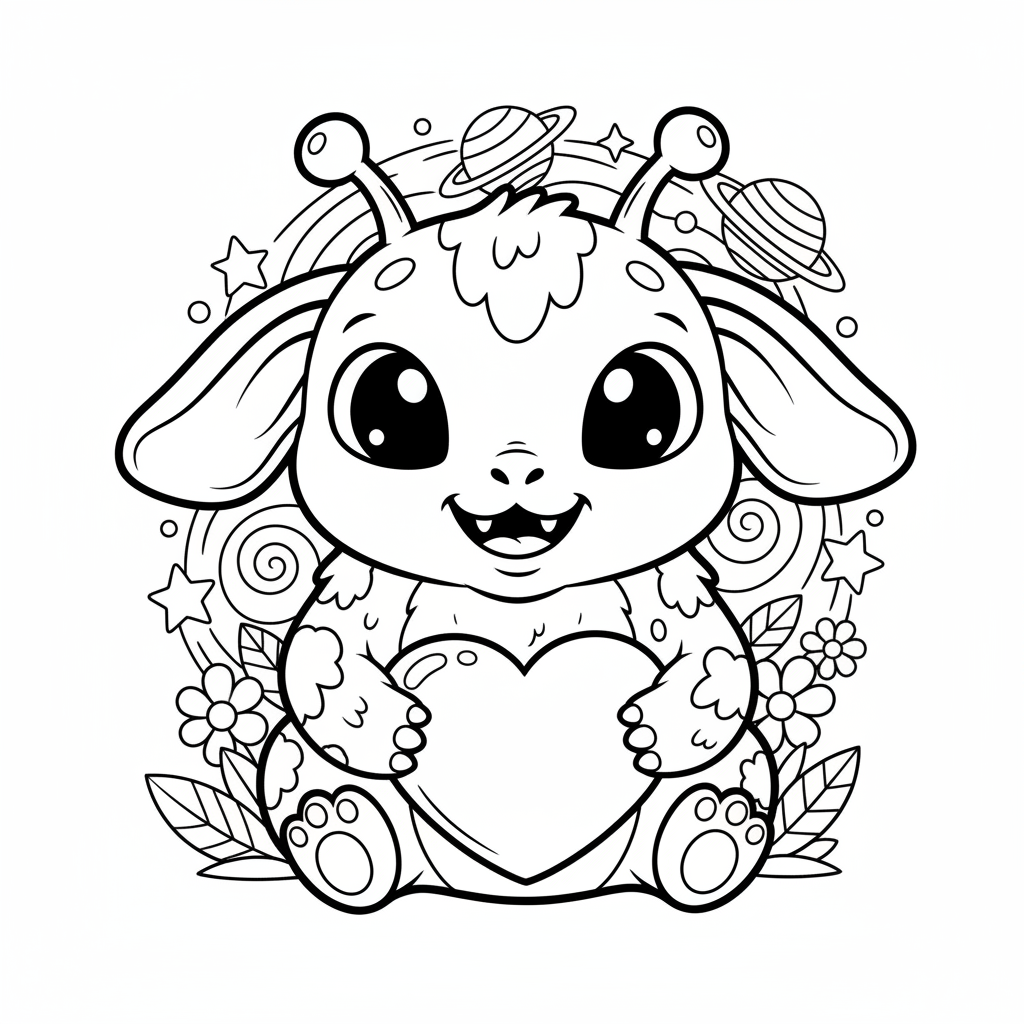 Coloriage stich coloriage 4
