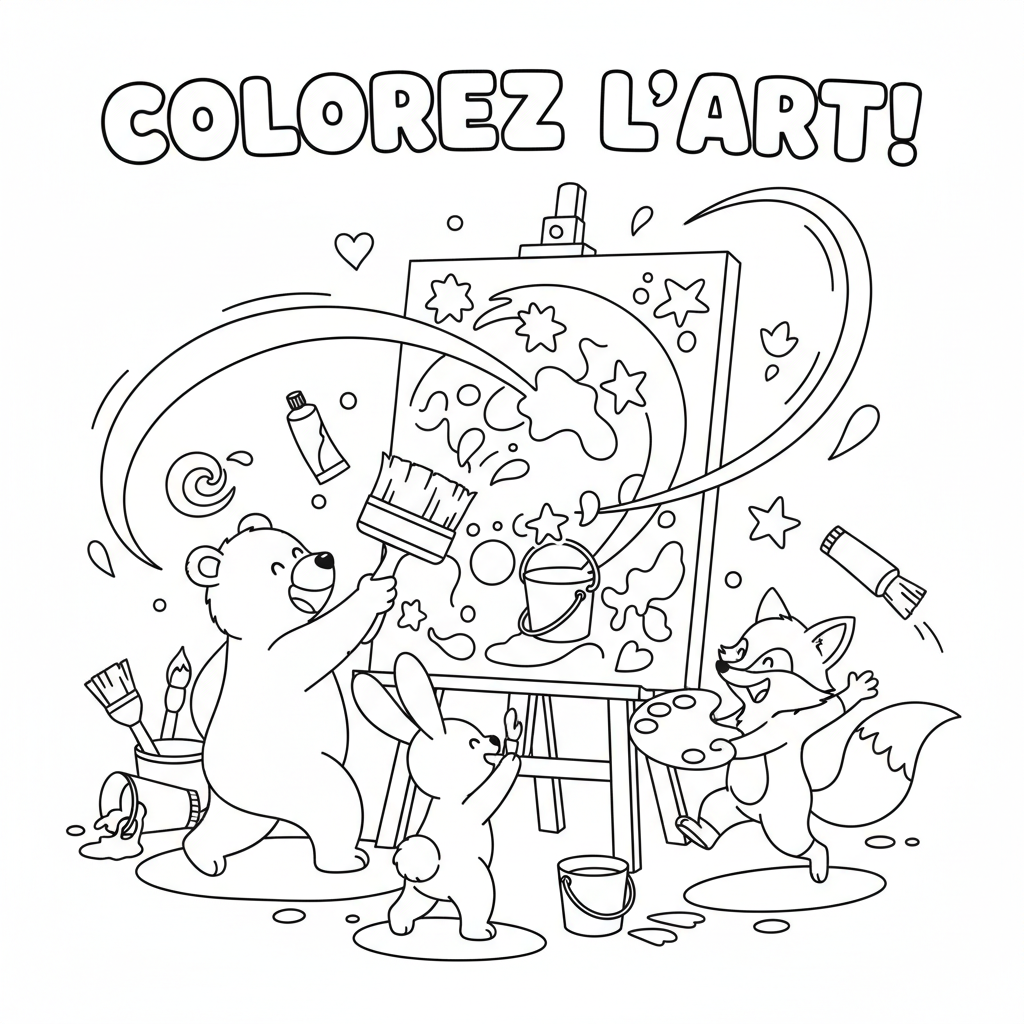 Coloriage tableau coloriage 5