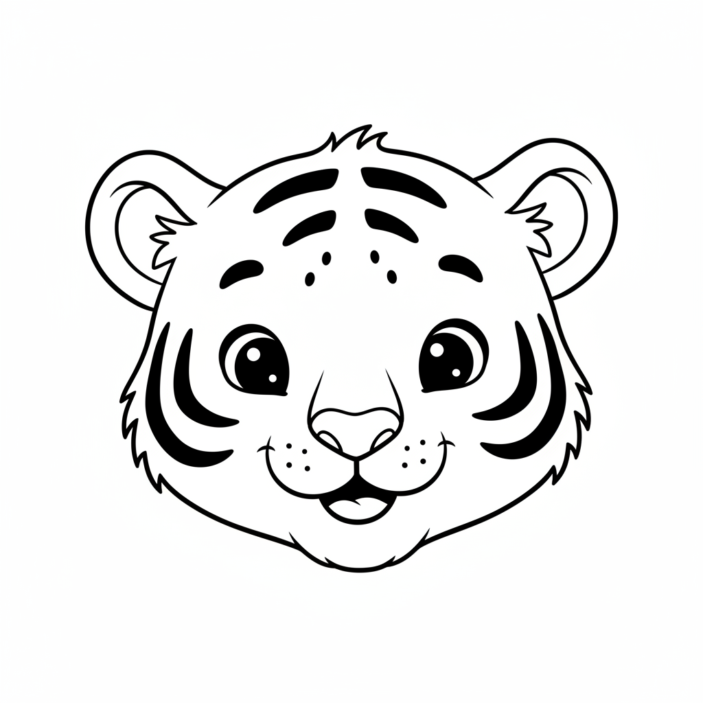 Coloriage tigre coloriage à imprimer 4
