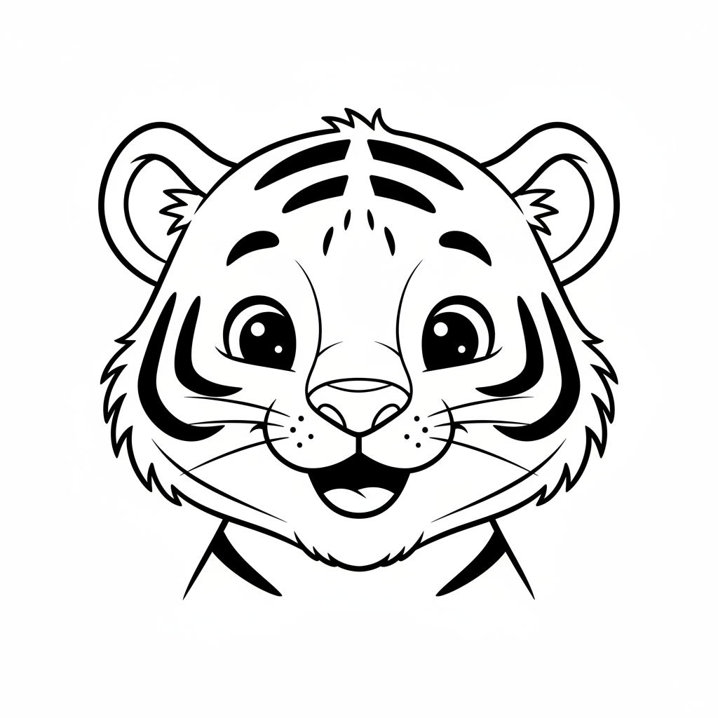 Coloriage tigre coloriage imprimer 4