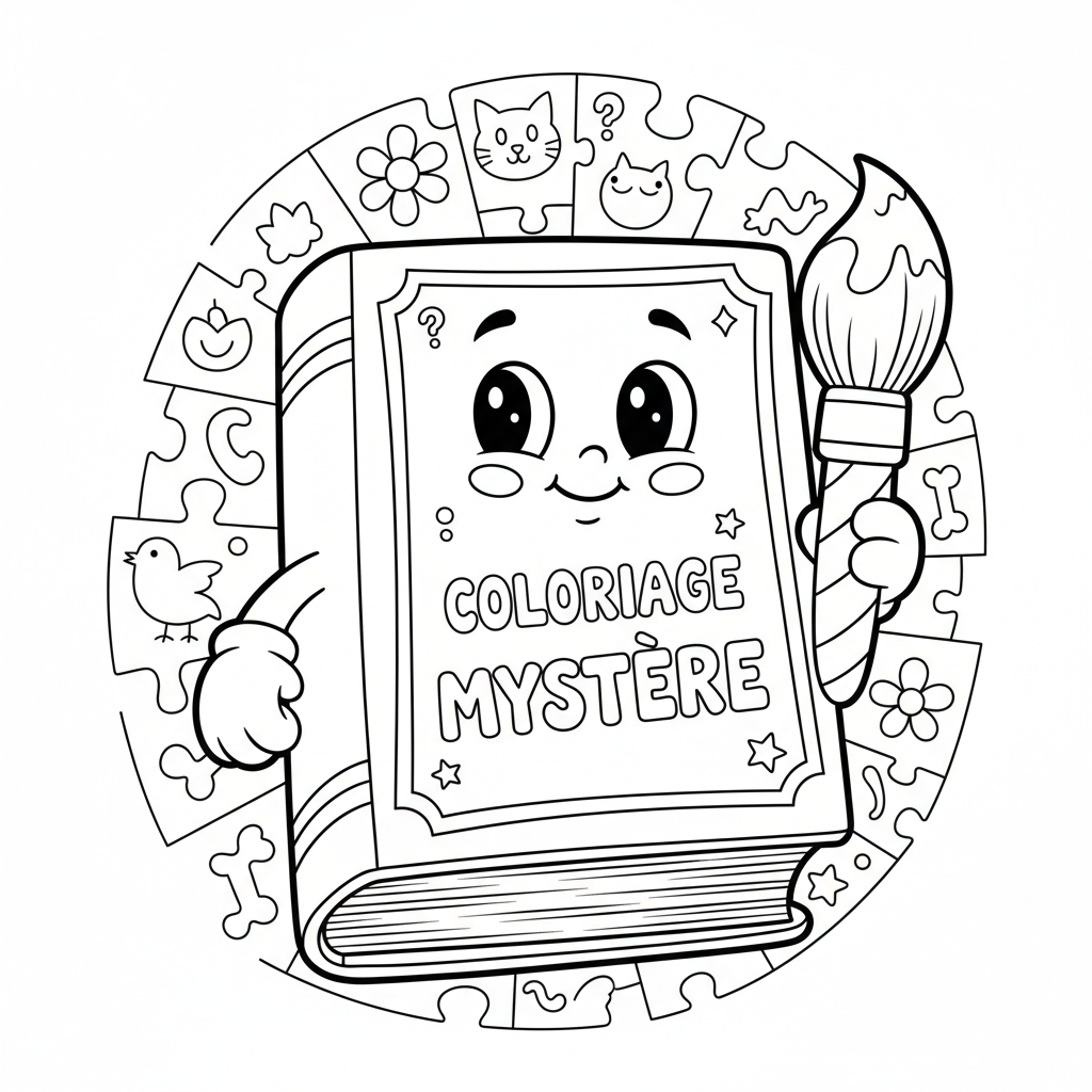 Coloriage tome coloriage mystere 4