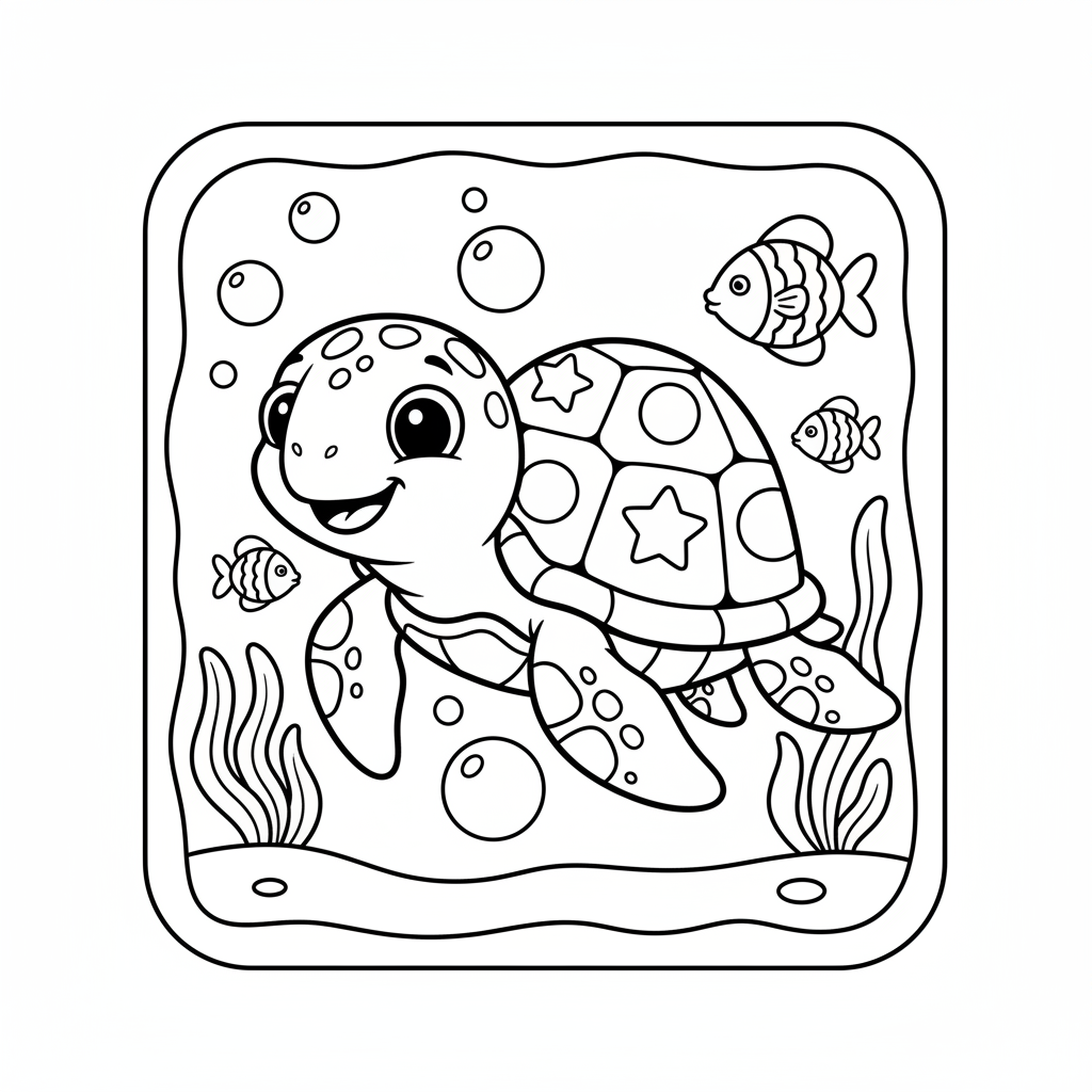 Coloriage tortue coloriage couleur
