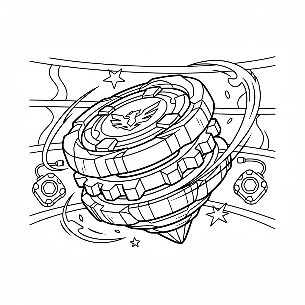 Coloriage toupie beyblade coloriage 2
