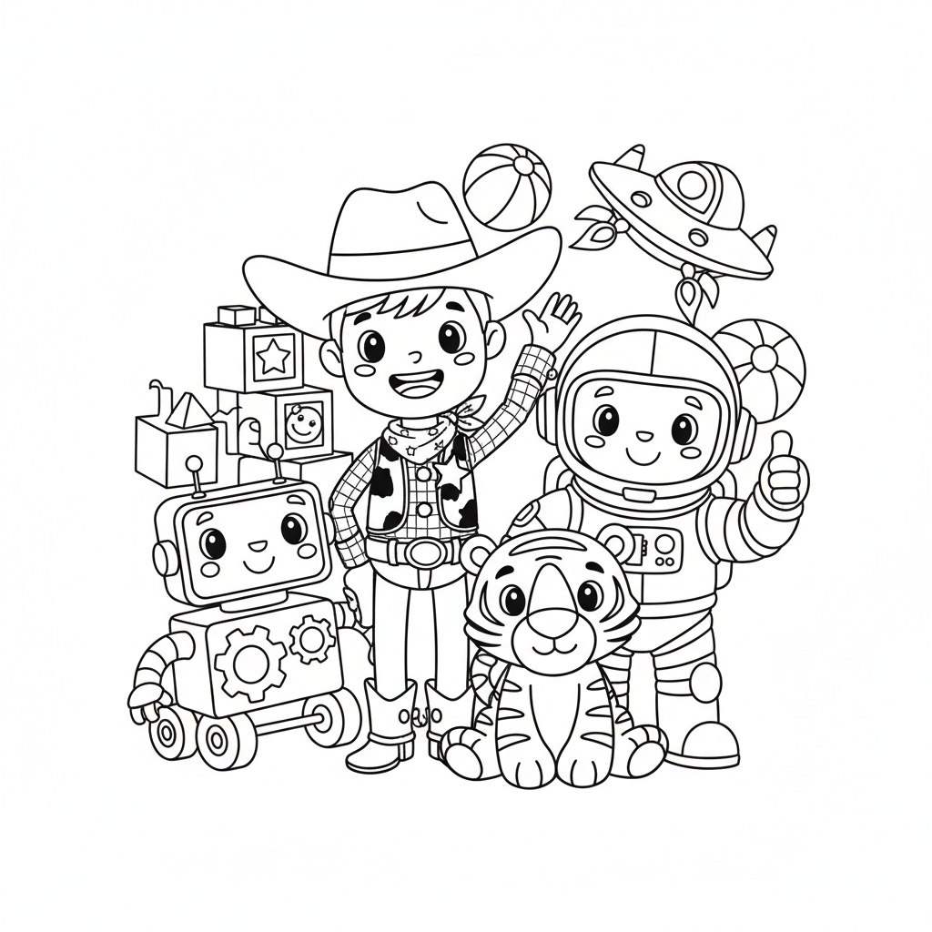 Coloriage Toy Story Coloriage Gratuit à Imprimer