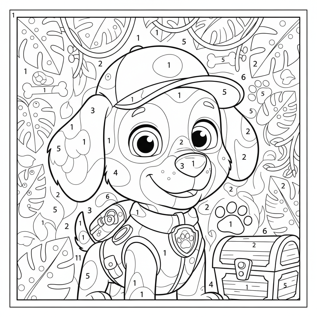Coloriage tracker coloriage mystère 4