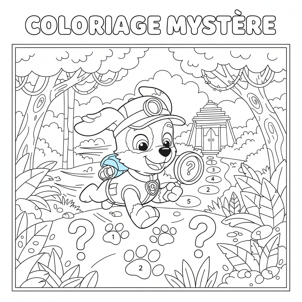 Coloriage tracker coloriage mystère 5