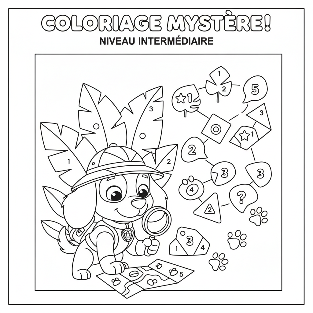 Coloriage tracker coloriage mystere 2