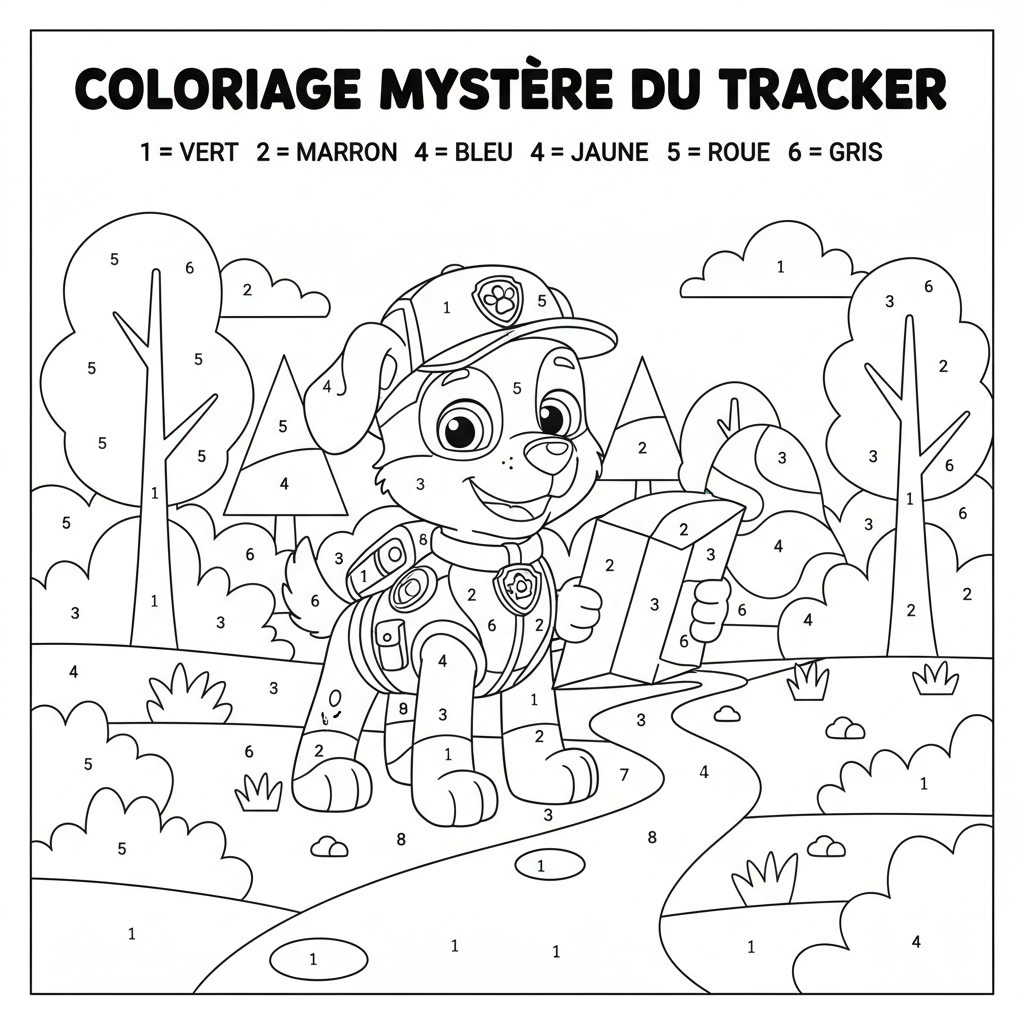 Coloriage tracker coloriage mystere 3