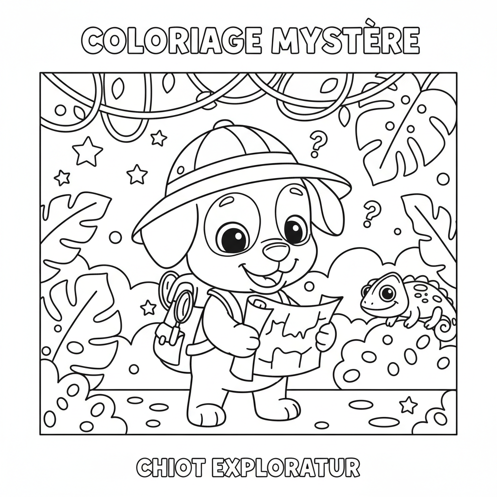 Tracker Coloriage Mystère Disney PDF à Imprimer Gratuit