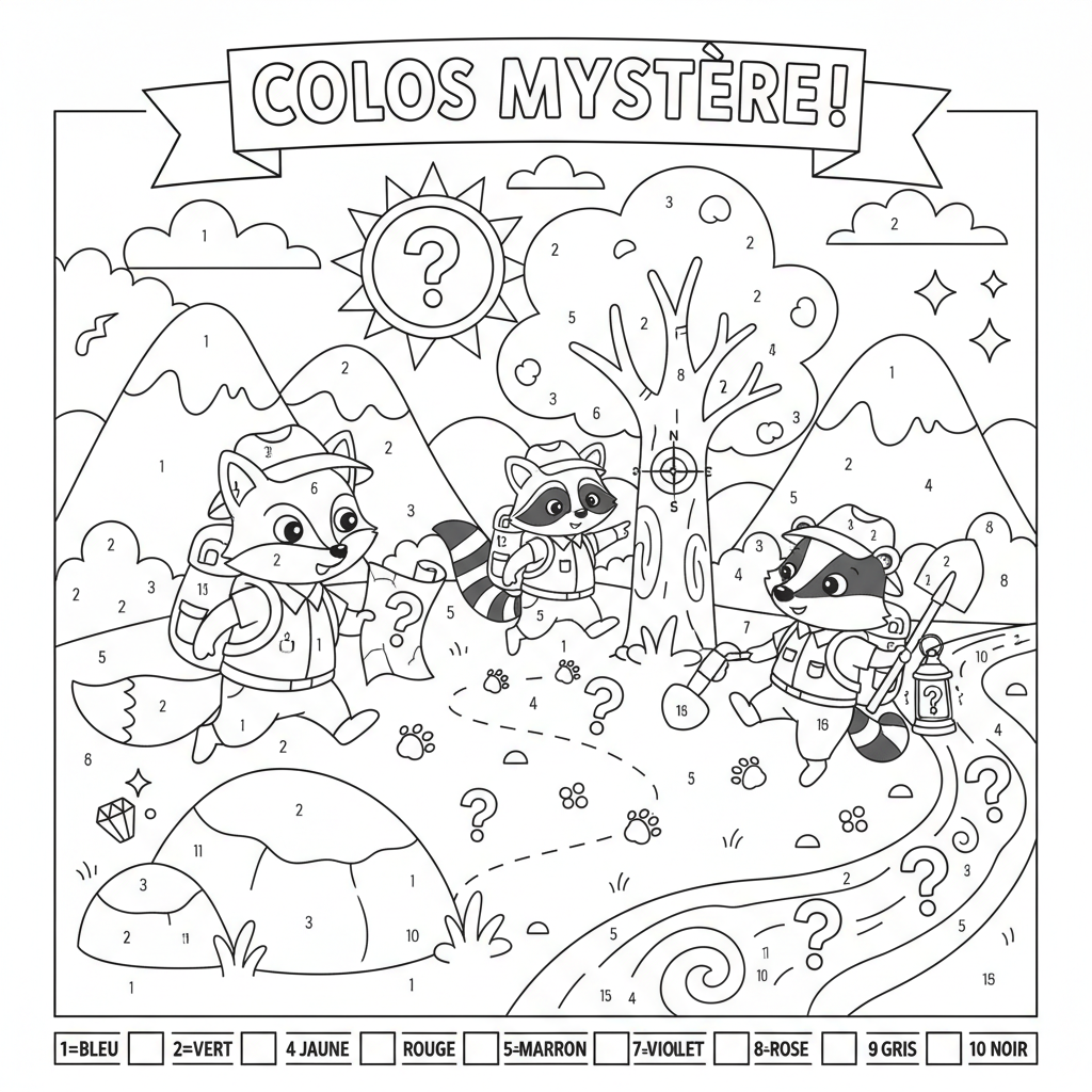 Coloriage trackers coloriage mystere 5