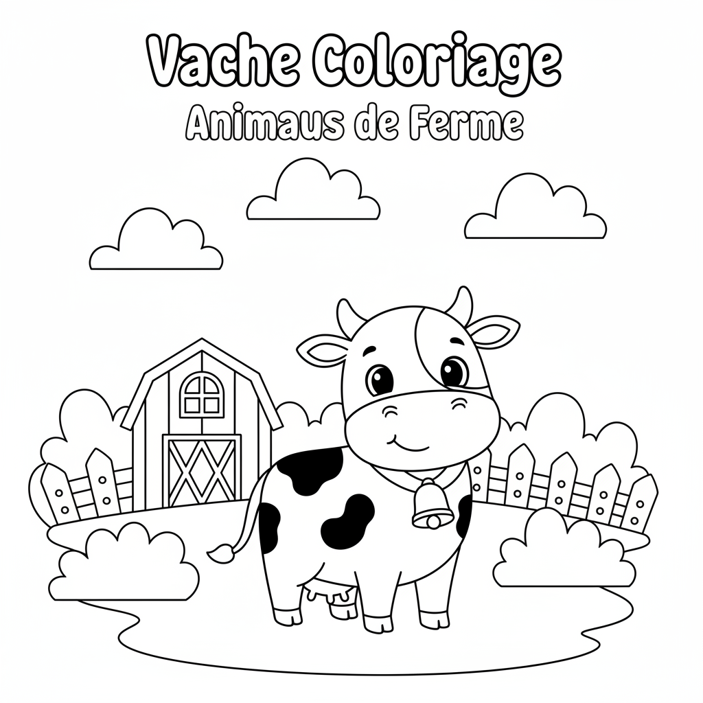 Coloriage vache coloriage à imprimer