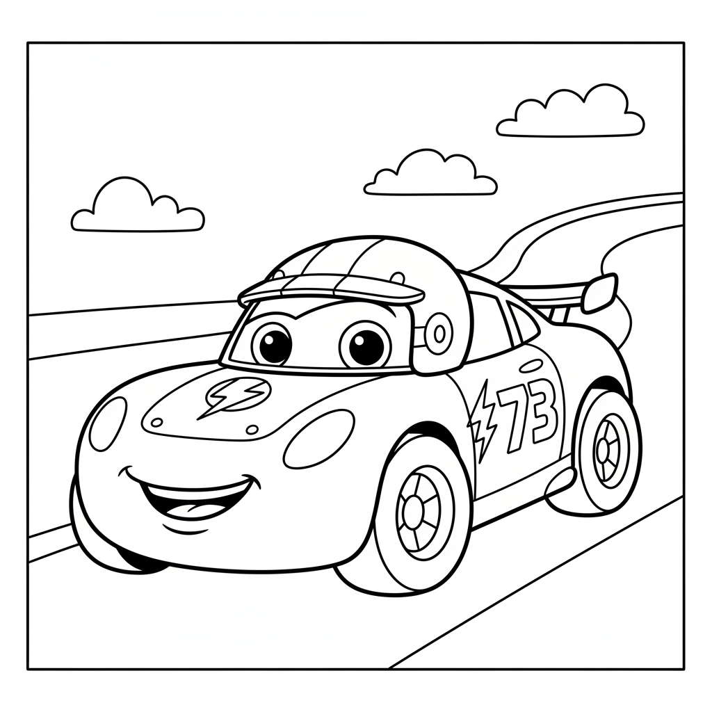 Coloriage voiture coloriage cars 4