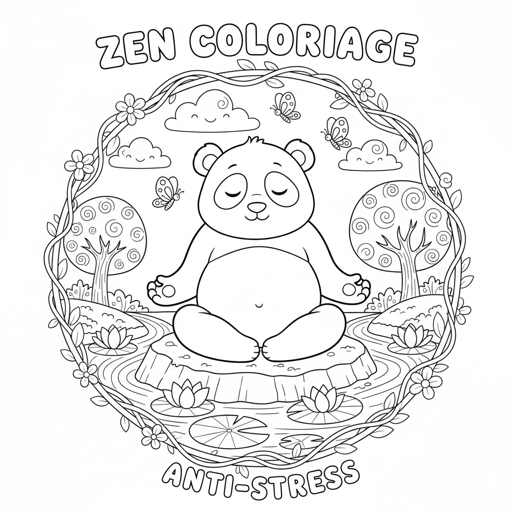 Coloriage zen coloriage 3
